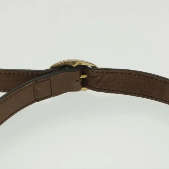 CELINE Macadam Canvas Shoulder Bag PVC Leather Beige - Picture 9 of 16